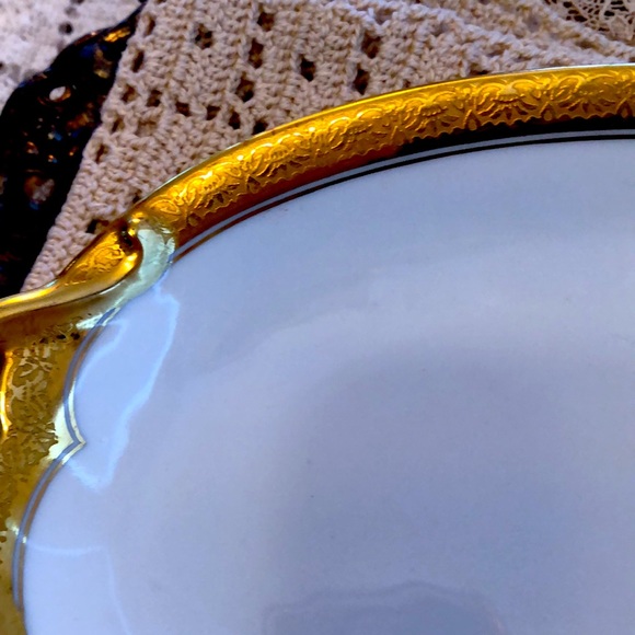 EUC- Uber Rare GDA France Haviland Limoges Calvados Double Handled Olive Platter - Picture 3 of 12